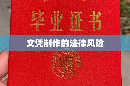 昭通文凭制作的法律风险