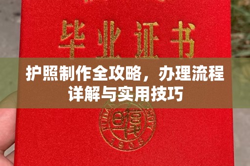 昭通护照制作全攻略，办理流程详解与实用技巧